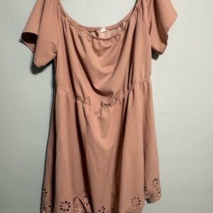 No brand blush colored short sleeve Dress women’s size 3X